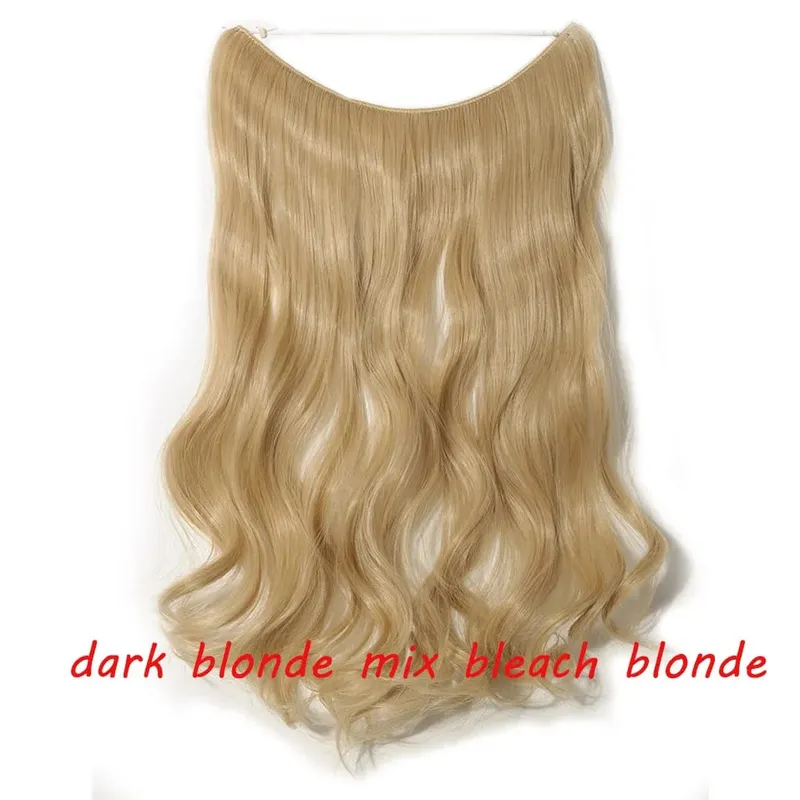 S-noilite 32 kleuren Synthetische Onzichtbare Draad Haarverlenging Clip In Vals Haar Haarstukjes Lange Hair Extensions Voor Vrouwen