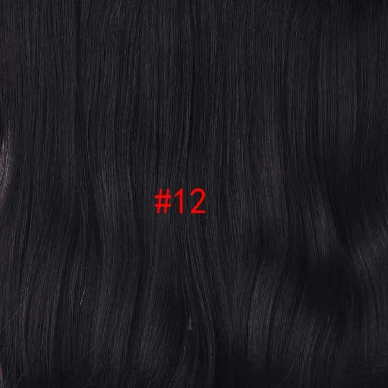 Silike 180g Fish Line Synthetic Wavy Clips in One Piece Hair Extensions 24 inch 17 Colors Heat Resistant Hair Extension — image 11