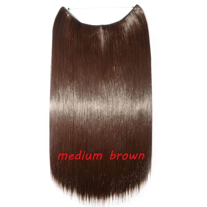 S-noilite 32 kleuren Synthetische Onzichtbare Draad Haarverlenging Clip In Vals Haar Haarstukjes Lange Hair Extensions Voor Vrouwen