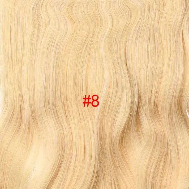 Silike 180g Fish Line Synthetic Wavy Clips in One Piece Hair Extensions 24 inch 17 Colors Heat Resistant Hair Extension — image 25