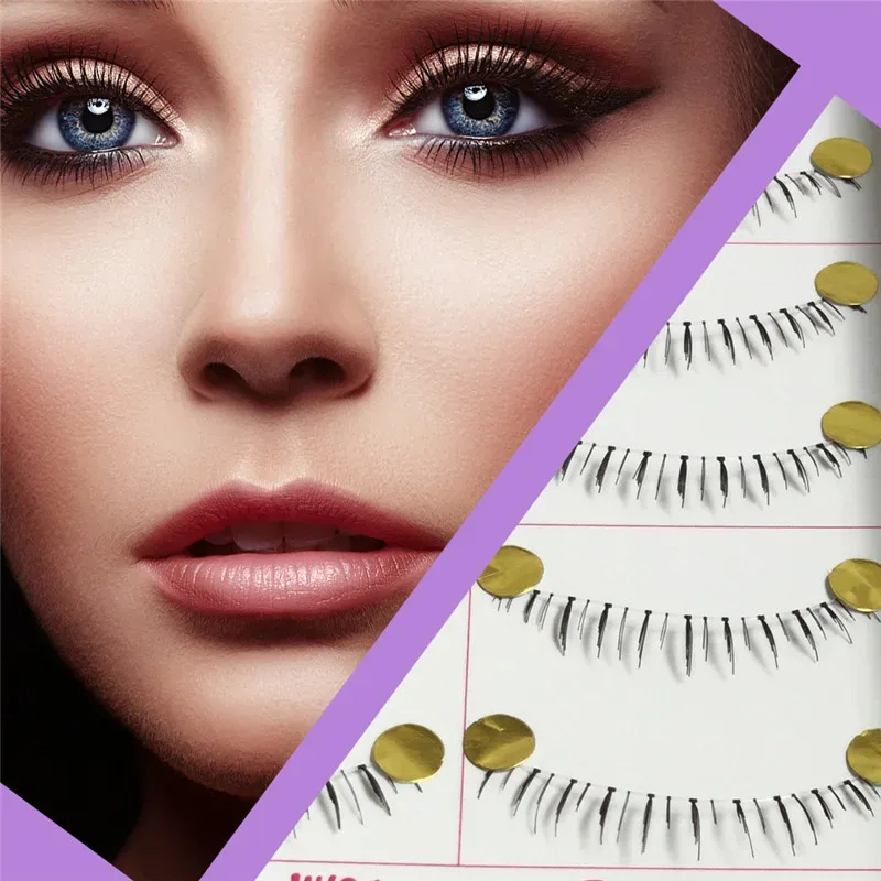 10 Pairs Pro Makeup Different Style Lower Under Bottom Eye Lashes Extension False Eyelashes Tools