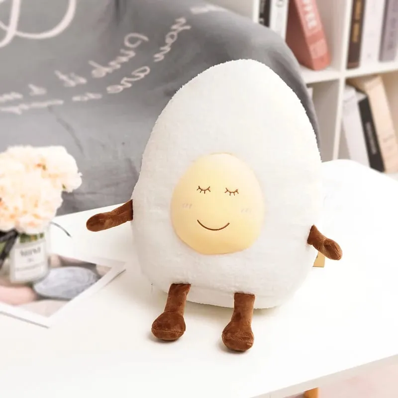 Cute Cloud Plush Pillow Stuffed Soft Creative Family Bread Poached Egg Chestnut Hermit Crab Toy Car Pillow Home Decor Kids Toys — image 14