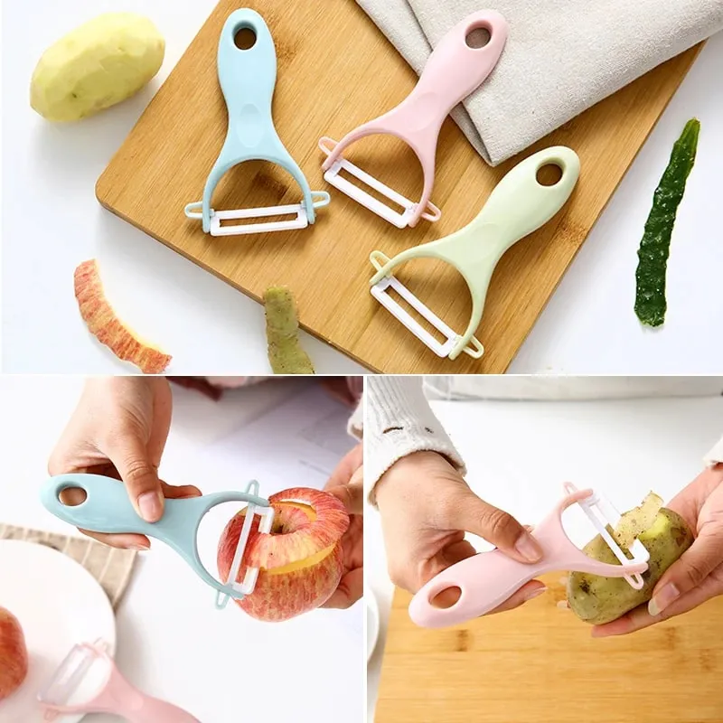 Ceramic Vegetable Fruit Peeler Creative Cutlery Apple Scraping Vegetable Planer Paring Cutter Cooking Tools Knife Potato Peeler — image 3