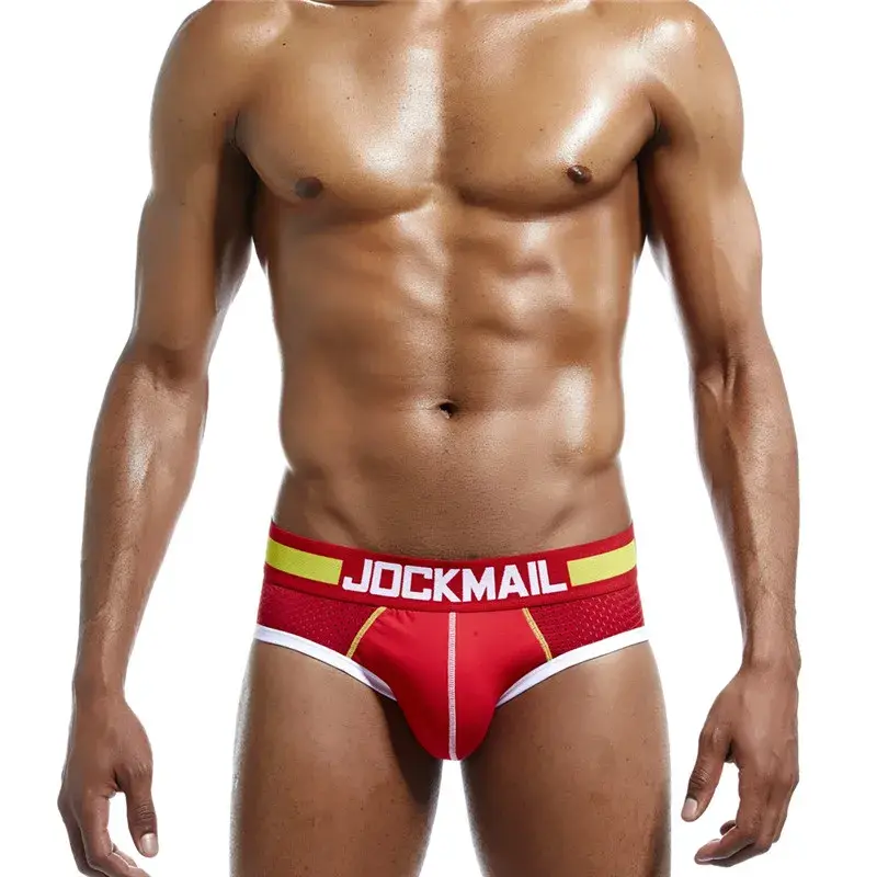 Malha de algodão roupa interior masculina moda cintura baixa briefs shorts esportes casuais boxer troncos