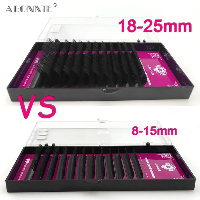 Abonnie 8-25mm Classic Eyelashes Extensions Fluffy Eye Lashes Extension Premium Individual Lashes Extensions All Size Cilios