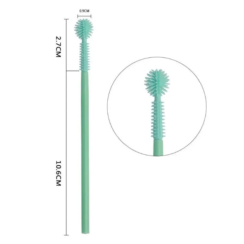 50 Pcs Silicone Eyelashes Brushes Disposable Mascara Wands Applicator Eye Lash Brush Eyelash Extension Makeup Tools