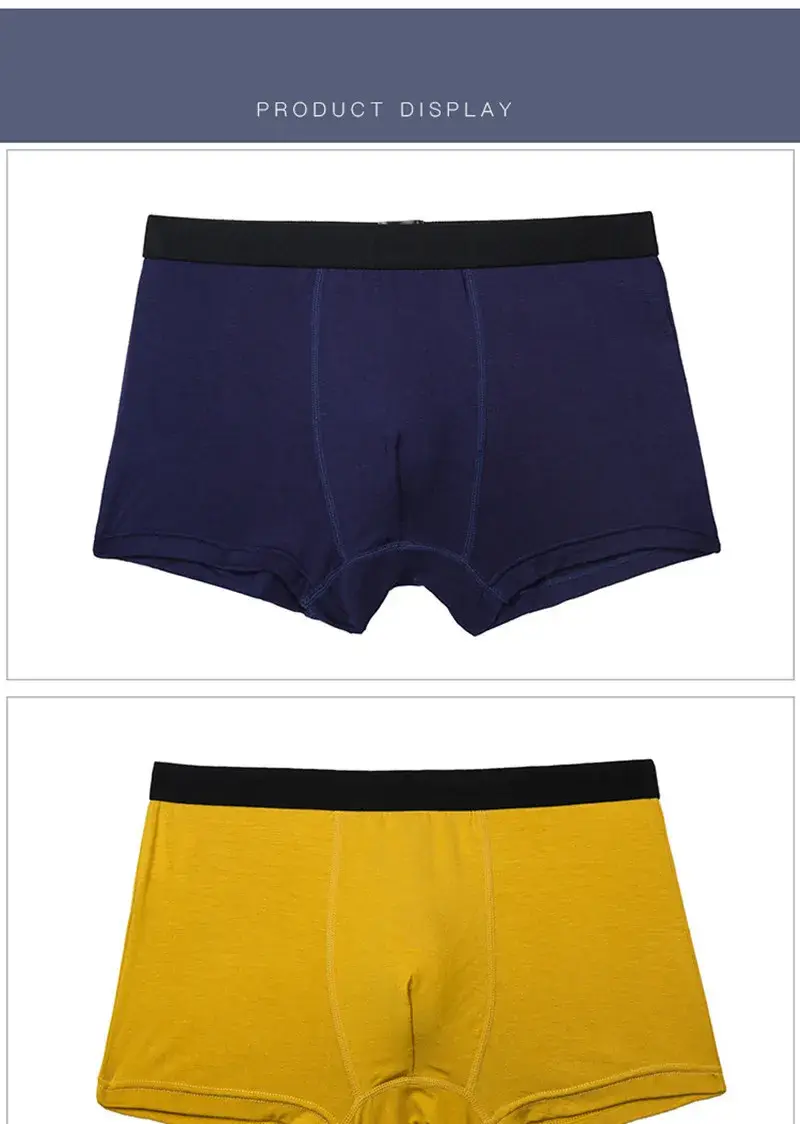 6pcs/Set Black Boxer Men Underwear Bamboo Men's Panties Shorts Breathable Underpants Man Comfortable Sexy Boxers & Briefs Men — image 10