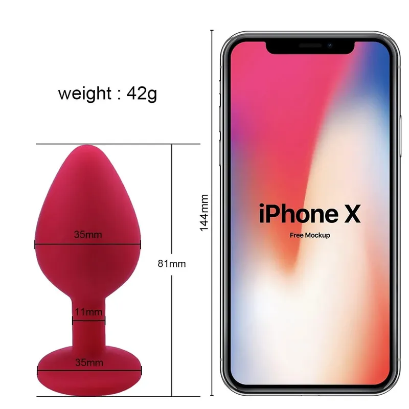 S/M/L 100%Silicone Butt Plug Anal Plugs Unisex Sex Stopper 3 Different Size Adult Toys for Men/Women Anal Trainer For Couples SM