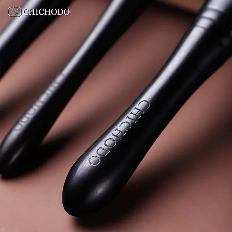 Makeup Brush-Luxurious Professional Black 11 Ebony Brushes Set-High Level Fox&Goat&Pony&Synthetic Hair Cosmetic Tools — image 3