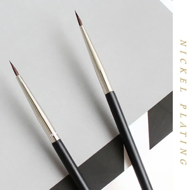 1PC Fashion Women Beauty Mink Hair Black Fine Eyeliner Brush Eyebrow Cream Brush Eyeliner Pen Cosmetic Brushes Eyes Makeup Tools