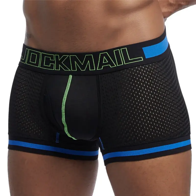 Malha de algodão roupa interior masculina moda cintura baixa briefs shorts esportes casuais boxer troncos
