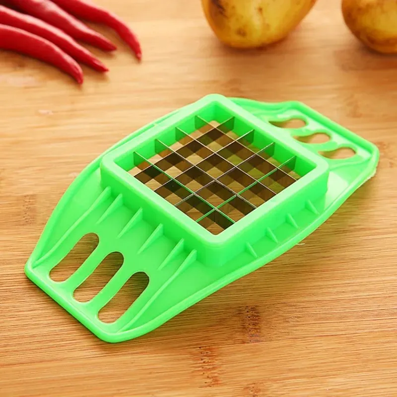 Stainless Steel Vegetable Potato Slicer Cutter Chopper Chips Making Tool Potato Cutting Fries Tool Kitchen Accessories E#CH
