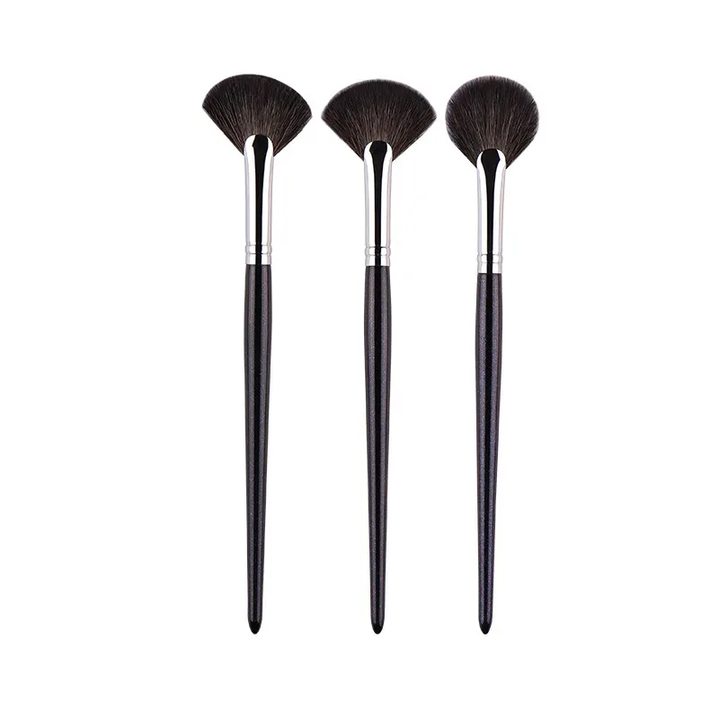 1 piece Small Fan Makeup brushes Highlighter Nose shadow Make up brush Blusher contour exquisite beauty tools Goat hair — image 6