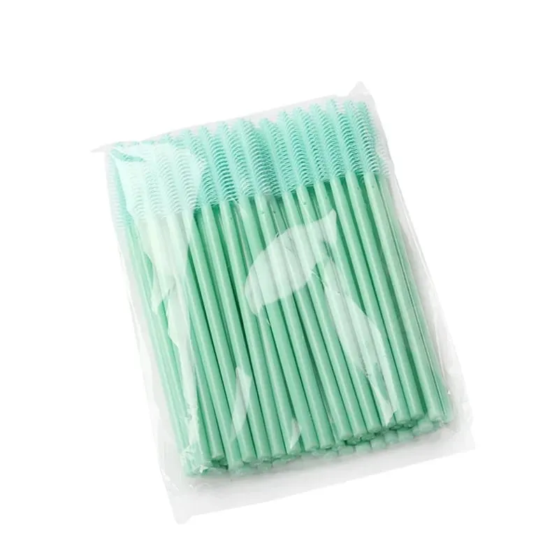 50 Pcs Silicone Eyelashes Brushes Disposable Mascara Wands Applicator Eye Lash Brush Eyelash Extension Makeup Tools