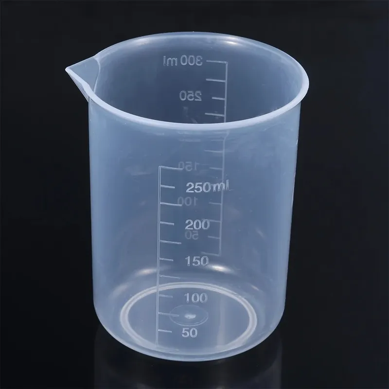 Measuring Cup Transparent Plastic Laboratory Beaker Graduated Liquid Jug Cup Kitchen Baking Cooking Measurement Scale Container