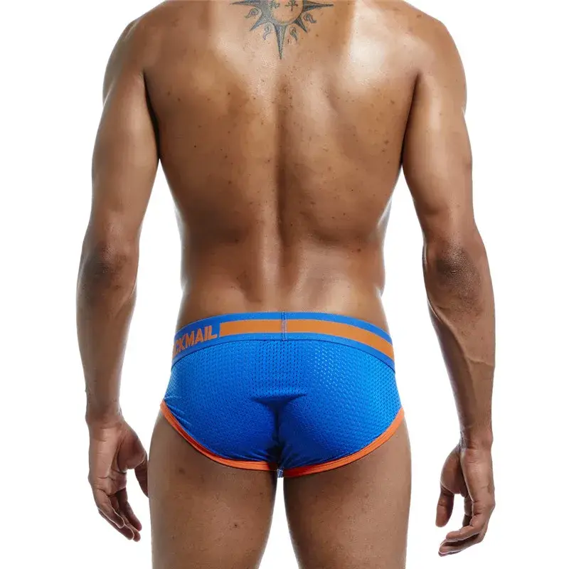 Malha de algodão roupa interior masculina moda cintura baixa briefs shorts esportes casuais boxer troncos