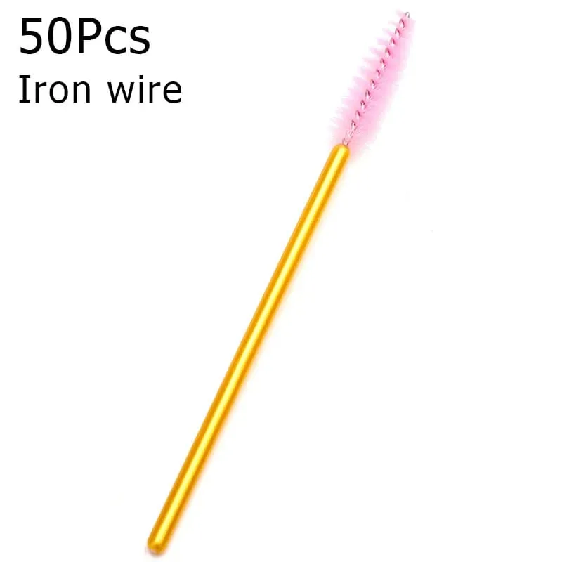 50Pcs Disposable Eyelash Brushes Eyelashes Extension Tools Eyebrow Brush Mascara Wands Applicator Spoolers Eye Lashes Cosmetic — image 23