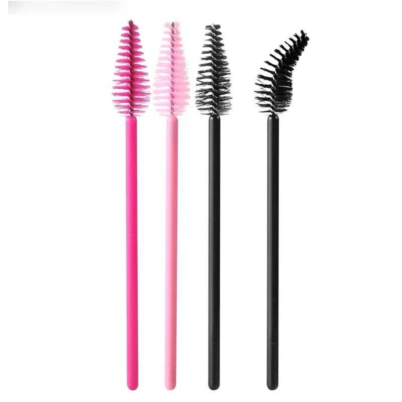 50pcs Eyelash Eyebrow Brush Water Drop Shape Nylon Material Lashes Makeup Brushes Eyelash Extension Beauty Tools Mascara Wand
