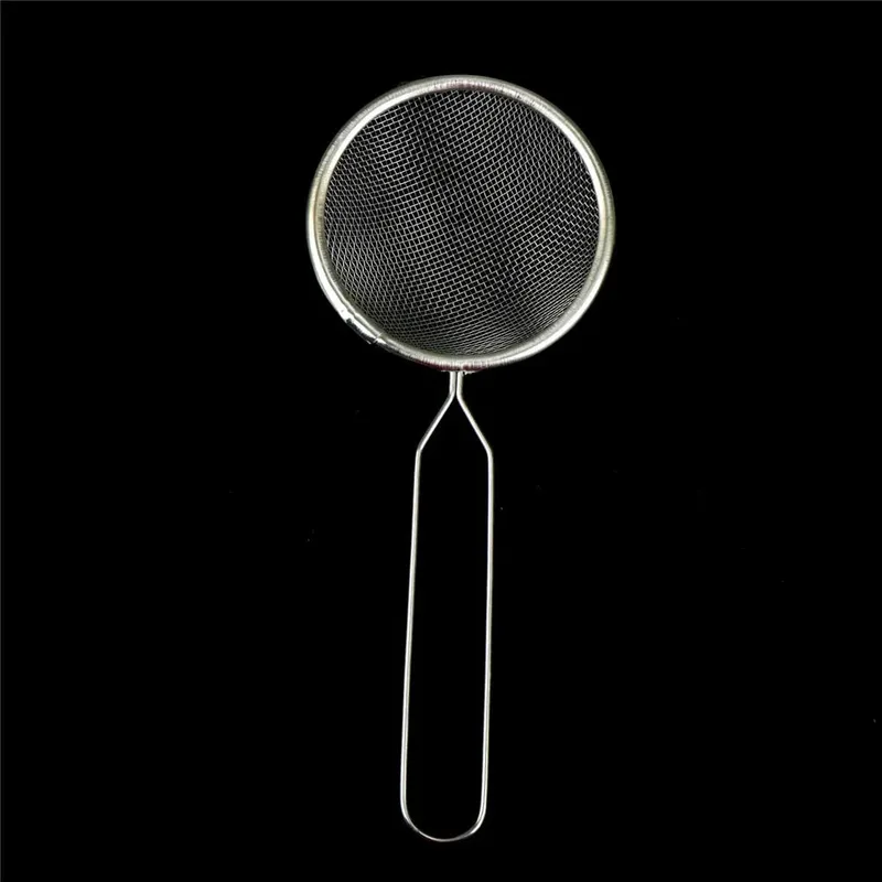Professional Kitchen Fine Mesh Flour Sifter Round Stainless Steel Flour Sieve Strainer Sifters Best for Kitchen Baking Tea
