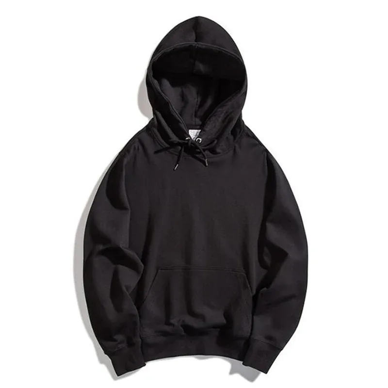 Áo hoodie rất mỏng Plus size Áo khoác nam mùa xuân mới mùa hè cơ bản áo nỉ dáng rộng Áo sơ mi thể thao chắc chắn áo chui đầu nam áo