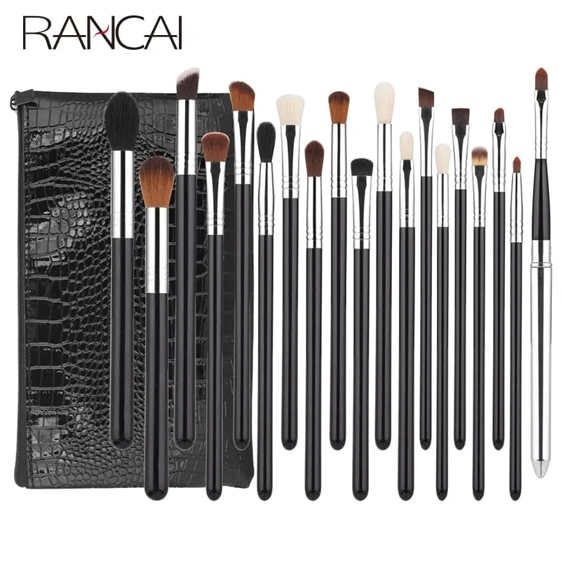 19pcs Full Eyeshadow Brushes Set Eye Brush Foundation Contour Concealer Cosmetic Makeup Brush With Bag — image 1