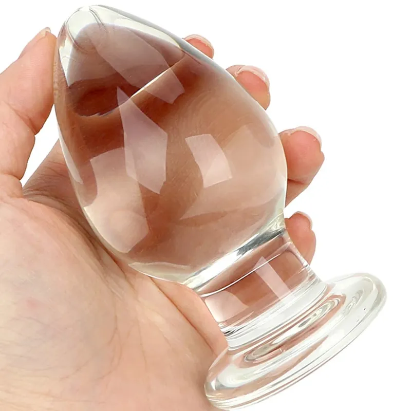 50mm Butt Dilator Anal Plug for Women Vaginal Expander Glass Big Dildos Female Masturbator Sex Toys Adults Games Erotic Products
