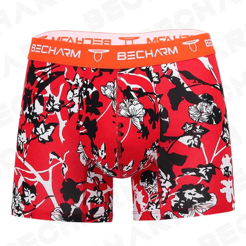 Seluar Dalam Lelaki Becharm Seluar dalam Boxer Seluar pendek Kelabu Pejal Set Saiz Besar Lelaki Seluar Dalam Lelaki Seluar Boxer Lelaki Seksi Pakaian Pendek Homme Hot
