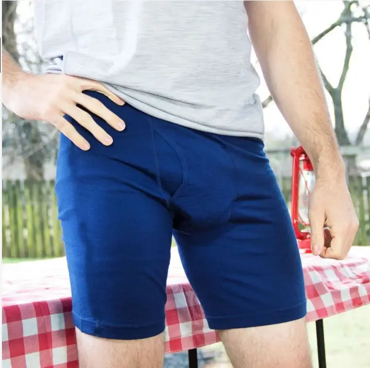 Boxer da uomo in lana merino lunga 100% lana merino intimo da uomo strato di base 240G mutande sportive da uomo fitness traspirante