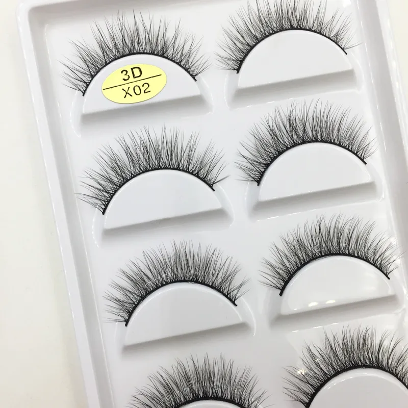 38 Style 5 Pairs Eyelash Natural 3D Mink False Eyelashes Makeup Fake Eye Lashes Faux Cils Make Up Beauty Tools Wholesale
