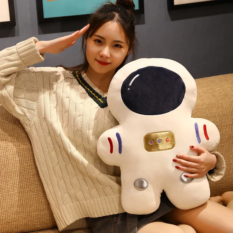 Creative Stuffed Pillow Space Astronaut Plush Toys Funny Simulation Mars Aviation Cushion for Children Boys Birthday Gift