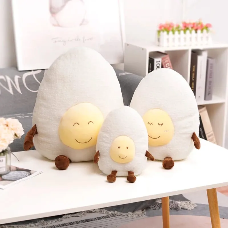 Cute Cloud Plush Pillow Stuffed Soft Creative Family Bread Poached Egg Chestnut Hermit Crab Toy Car Pillow Home Decor Kids Toys — image 3