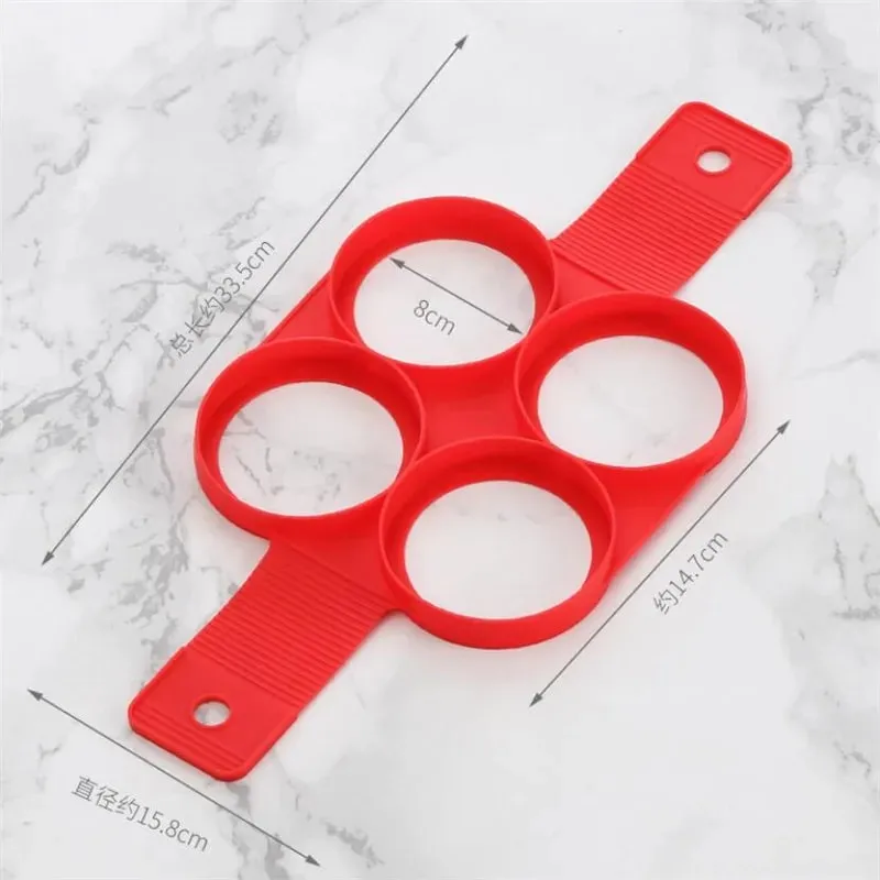 Pancake Egg Ring Maker Nonstick Cooking Tool Round Heart Pancake Maker Egg Cooker Pan Flip Eggs Mold Kitchen Baking Accessories