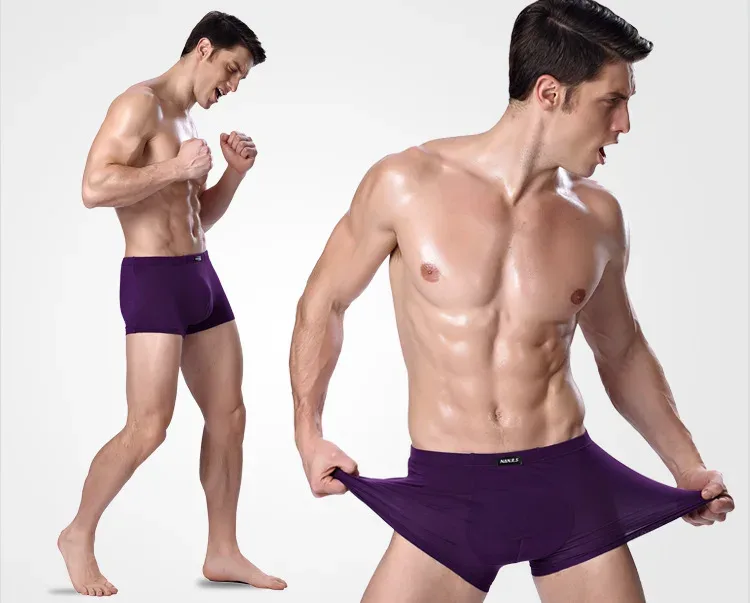 5Pcs Top Quality Men Underwear Boxer Shorts Men's Sexy Solid Underpants Boxershorts Boxer For Mens Male Panties Cotton plus Size