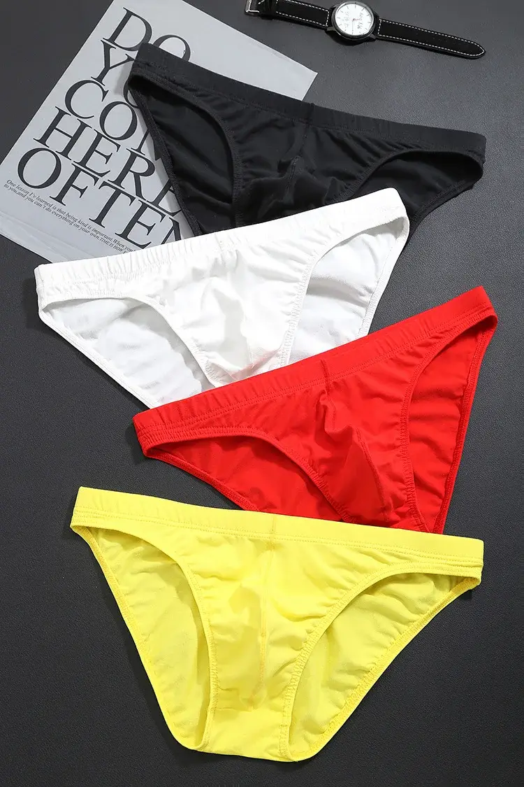 Herenondergoed Effen Kleur Zomer Katoenen Onderbroek Mannelijke Shorts Sexy Slips Big Size Naadloze Man Slipje Voor Mannen