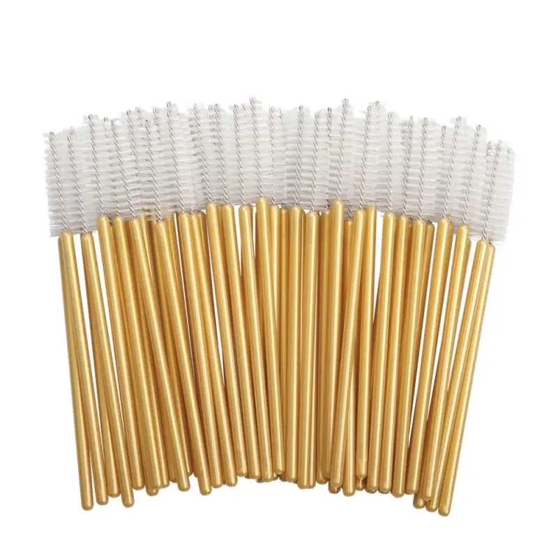 50Pcs Eyelash Brushes Makeup Brushes Disposable Mascara Wands Applicator Multicolors Eye Lashes Cosmetic Brush Makeup Tools