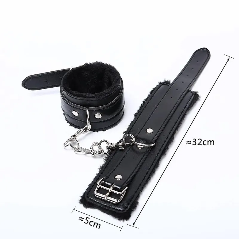 Nessun vibratore per le donne manette per il sesso polsino della caviglia BDSM Bondage restrizioni schiavo giochi erotici per adulti giocattoli del sesso per coppie donne