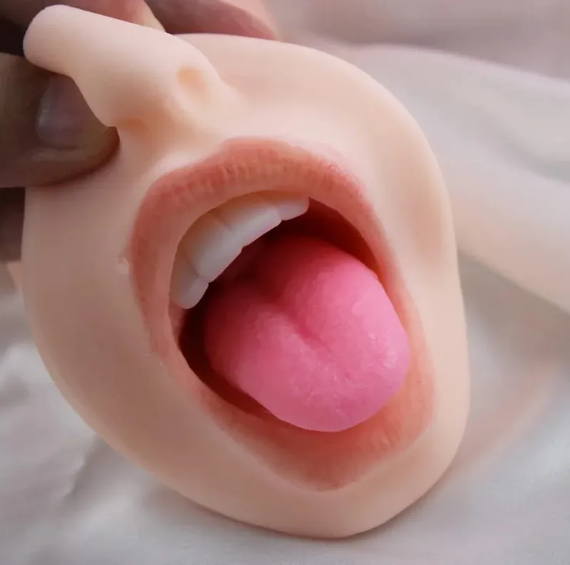 Mouth Massage Male Masturbator Deep Throat Masturbate Cup With Tongue Tooth Artificial Pocket Vagina Oral Sex Toys for Adult Men — image 1