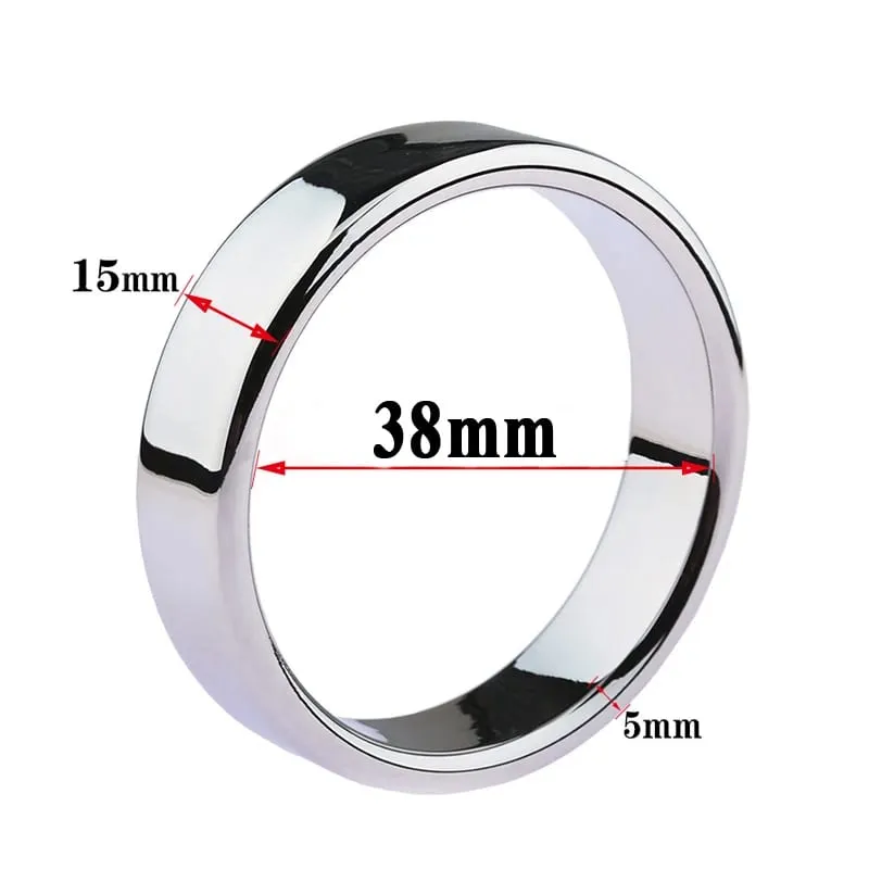 6 sizes Stainless Steel Male Penis Ring Ball Scrotum Stretcher Ejaculation Delay Metal Cock Rings BDSM Sex Toys For Men Cockring