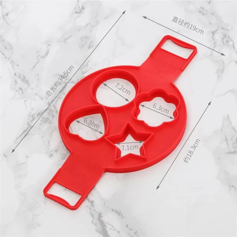 Pancake Egg Ring Maker Nonstick Cooking Tool Round Heart Pancake Maker Egg Cooker Pan Flip Eggs Mold Kitchen Baking Accessories