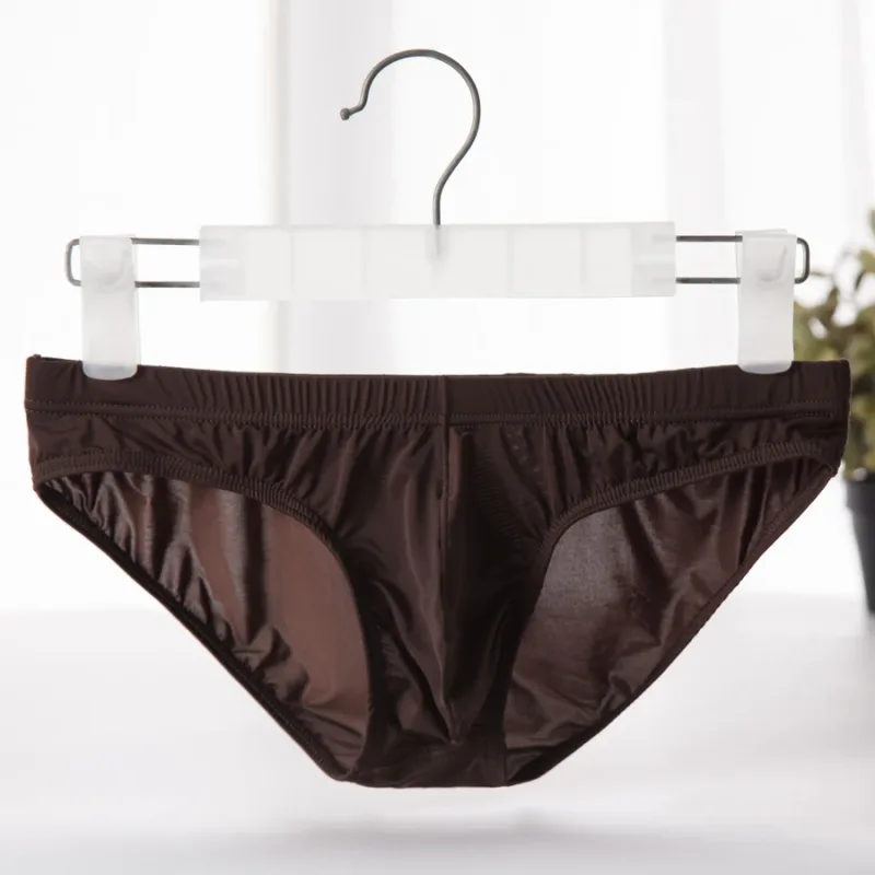 Men's Briefs Ice Silk Panties Ultra-thin Silky Breathable Underpants Man low waist briefs comfortable cool underwear male YJ003 2255800484886937