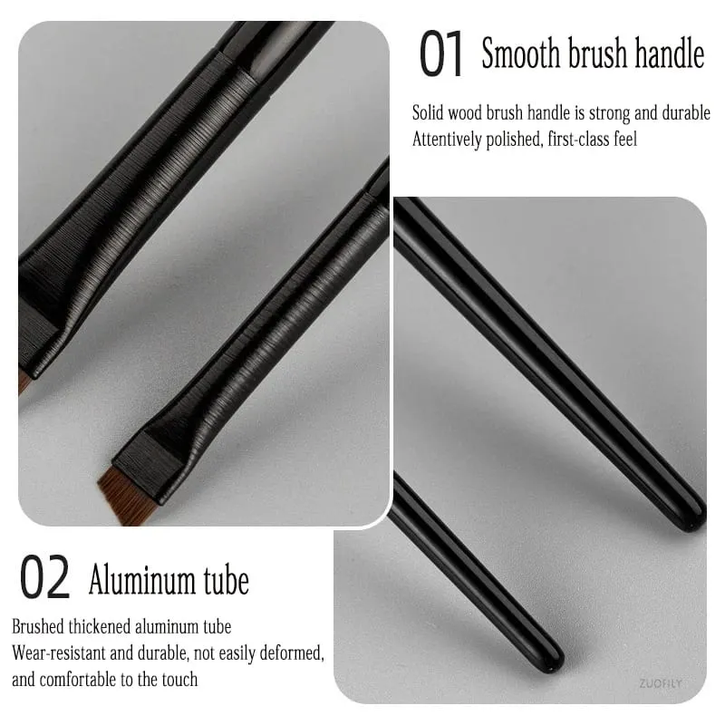 5/10 Pcs Brow Contour Makeup Brushes Eyebrow Eyeliner Brush Professional Super Thin Angled Liner Eye Brush Set Make Up Tools