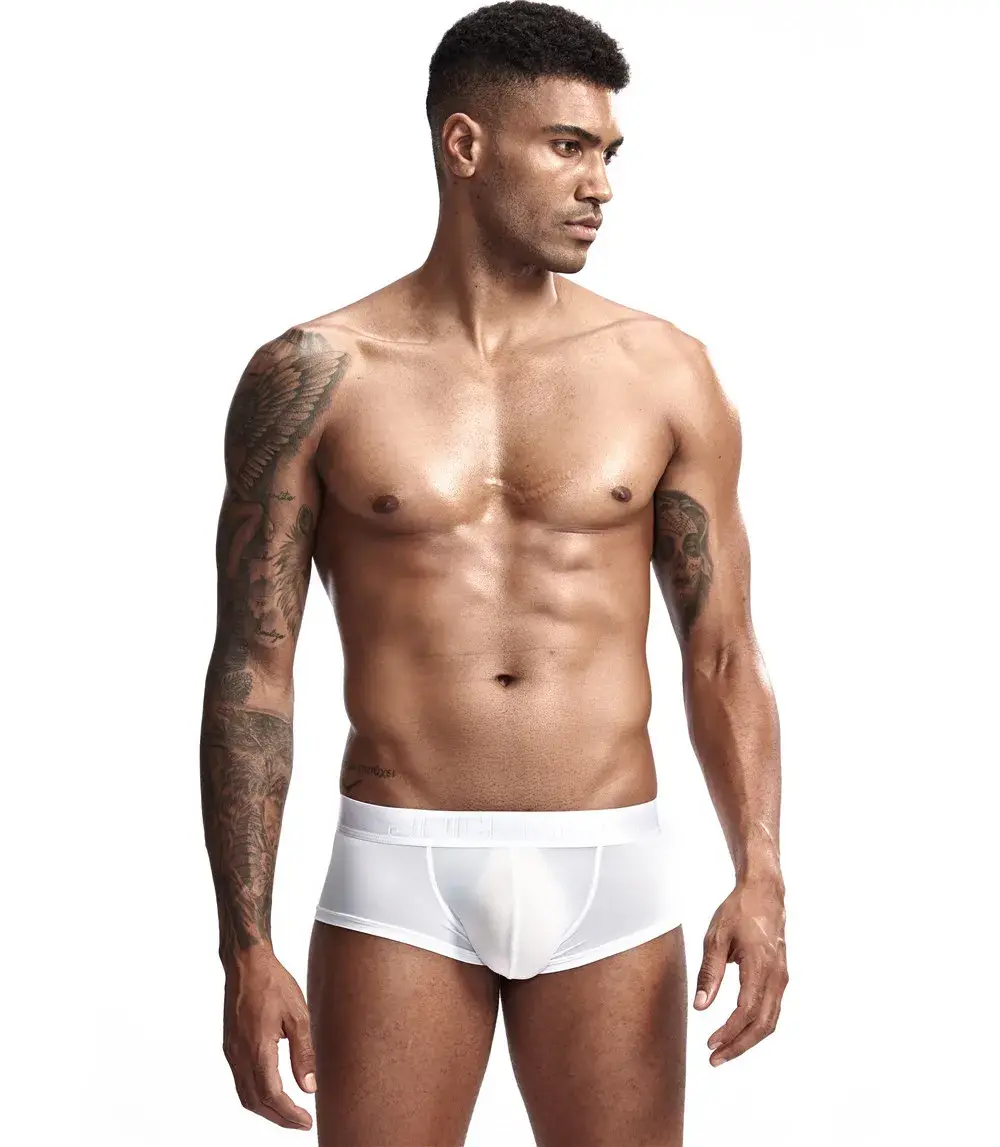 Jockmail Mens Panties Sexy Boxer Translucent Seamless Hombre Ice Silk Calcinhas New Brazilian Underwear Funny Lenceria De Hombre — image 4