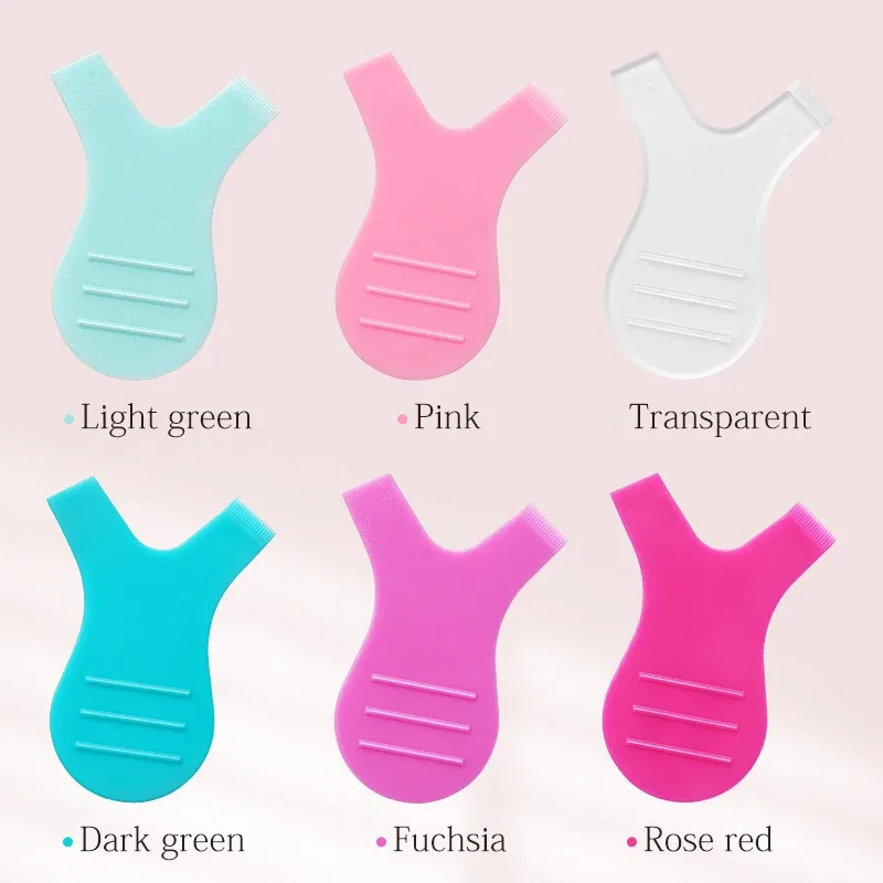 HOT 10 Pcs/Pack Reuseable Plastic Eyelash Brush Clean Y Shape Grafted False Lashes Brushes Women Makeup Mascara Tools