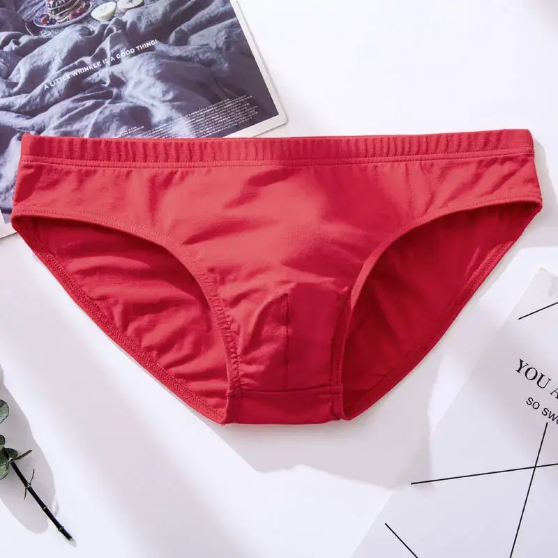 Men's Underwear Male Sexy Solid Briefs Underpants for Men Brief Cotton Adult Panties Mens Bikini Pant Men Sexy Slip Hombre 1805