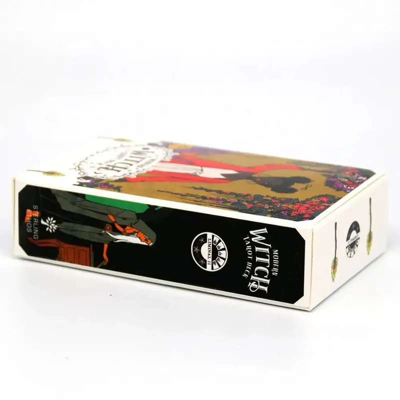 Modern Witch Tarot Deck English Version Tarot Card Deck Board Game PDF Guidebook Divination Fate for Women Girls Personal Use