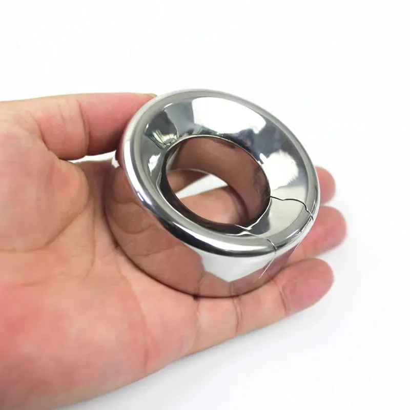 7 Sizes Scrotum Ball Stretcher Male Penis Rings Pendant Testicle Bondage Metal Tension Testis Weitght Pendant Sex Toy BB2-2-136