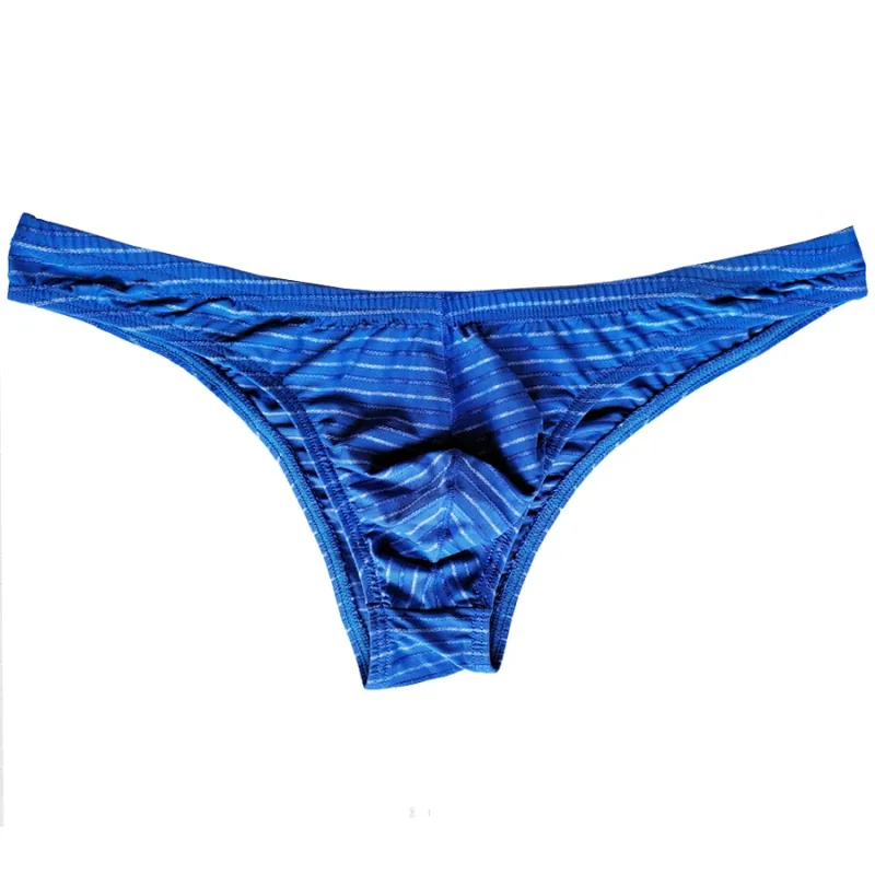 5 férfi szexi nadrág csíkos bikini légáteresztő puha fehérnemű Cucea alsónadrág férfi kényelmes meleg nadrág Cueca férfi bugyi C903-1
