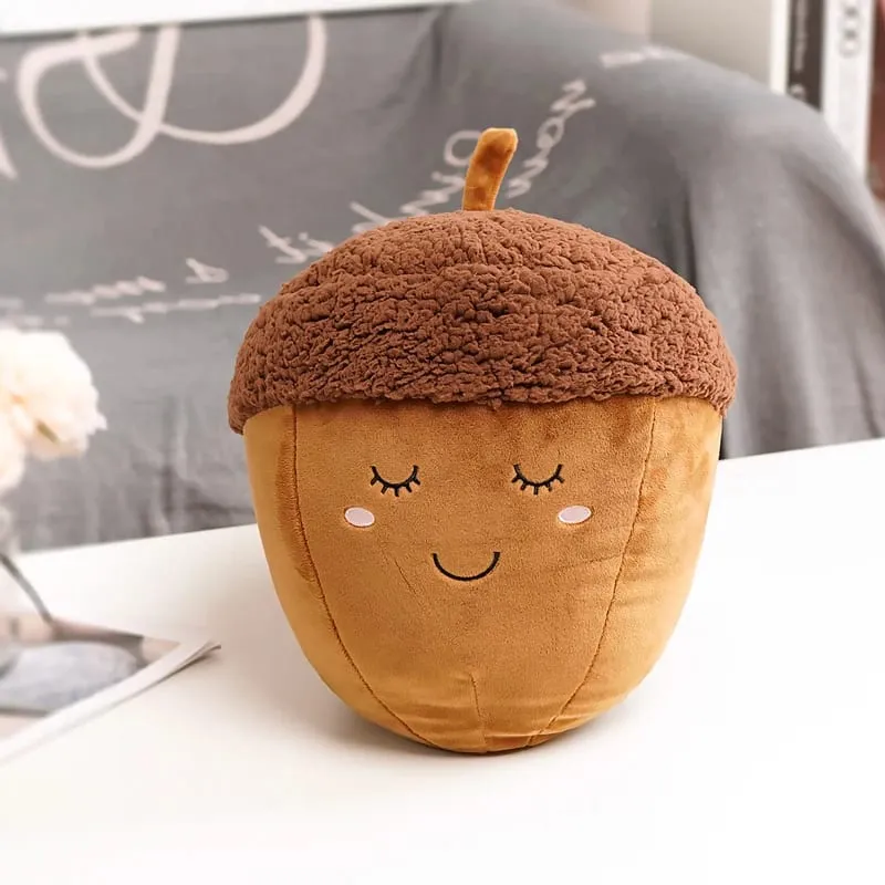 Cute Cloud Plush Pillow Stuffed Soft Creative Family Bread Poached Egg Chestnut Hermit Crab Toy Car Pillow Home Decor Kids Toys — image 18