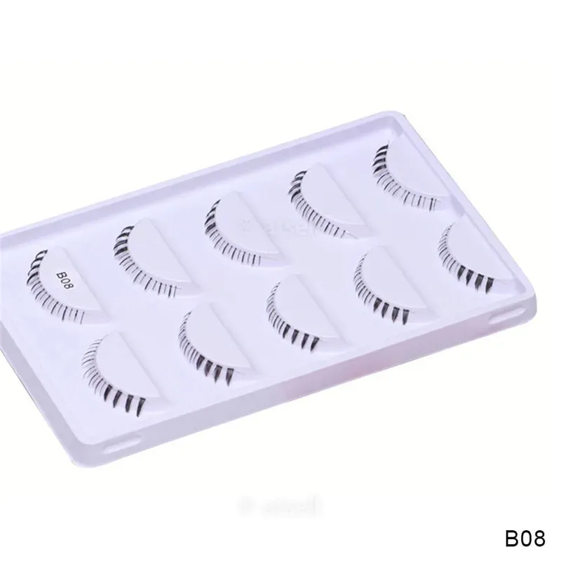 5 Pairs Lower Eyelashes Pack 8 Different Styles Under Eye Lashes Soft Lower Eyelashes 100% Handmade Clear Band Bottom Lashes