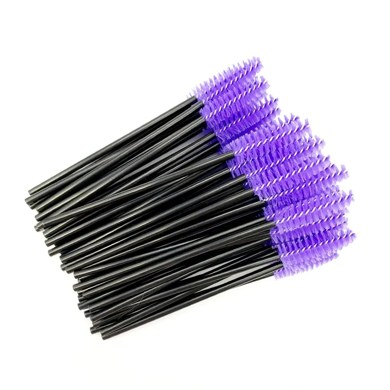 Spazzole per ciglia usa e getta Manico in cristallo di diamante Pennello per ciglia Sopracciglio Bacchette per mascara Forniture per estensione ciglia Strumenti per il trucco